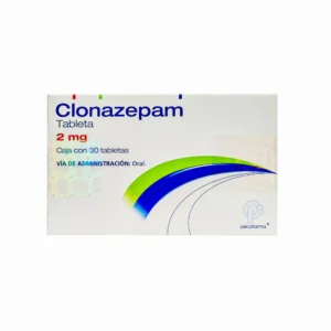 Clonazepam en Perú 2 mg caja de 30 tabletas original