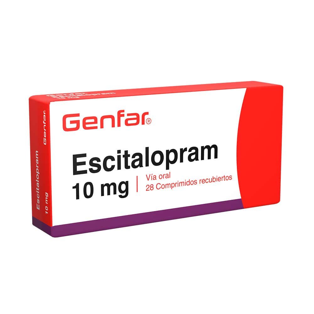 Escitalopram 10 mg 30 tabletas antidepresivo en Perú