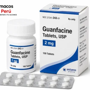Guanfacina 2 mg en Perú | Medicamento original para TDAH | Fármacos del Perú