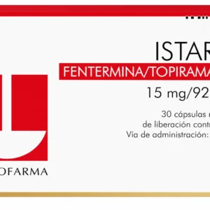 Istaril 15 mg/92 mg Fentermina Topiramato 30 cápsulas de liberación controlada Tecnofarma Perú