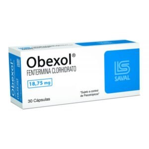 Obexol 37.5 mg clorhidrato de fentermina caja original