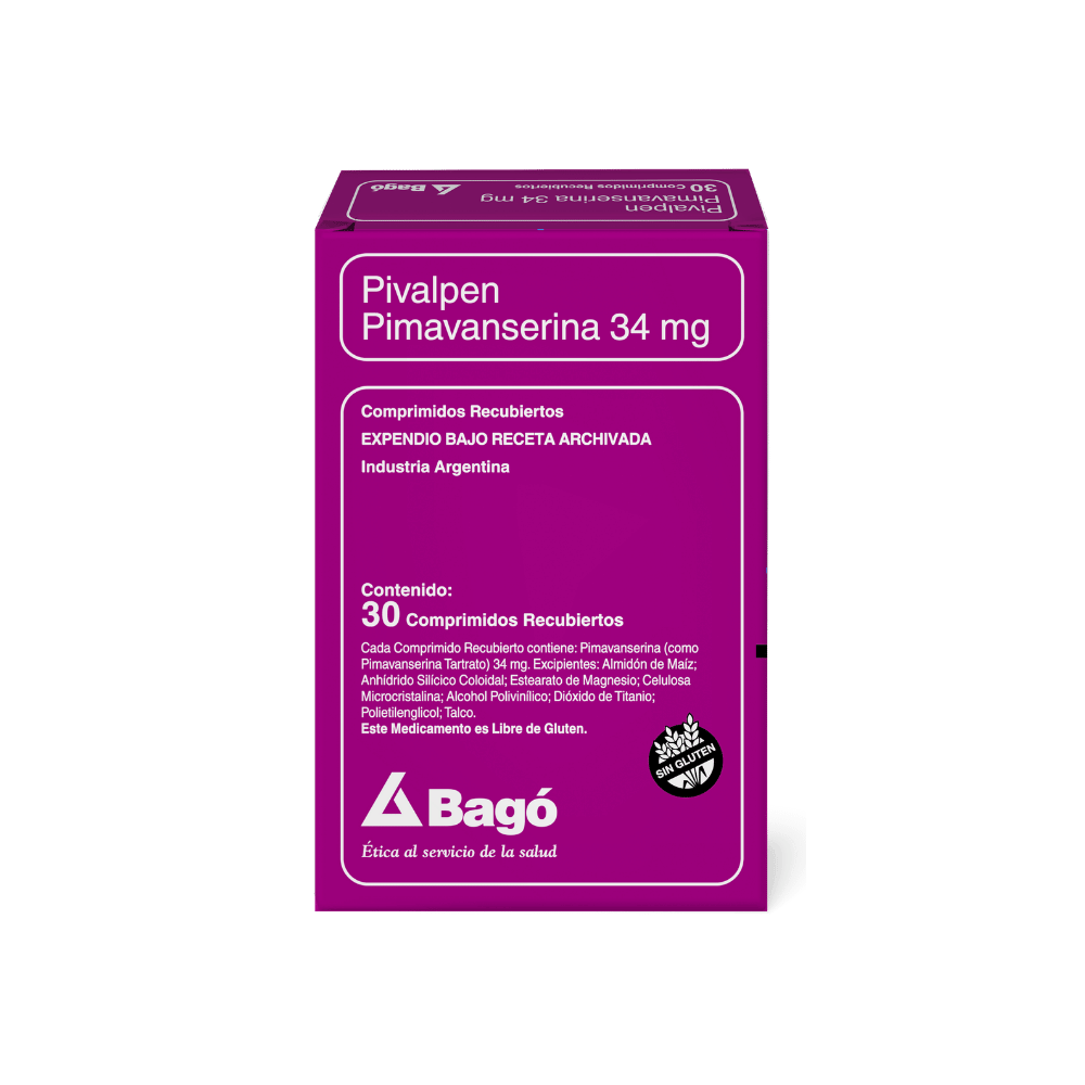 Pimavanserina Nuplazid 34mg venta en Lima Perú tratamiento Parkinson