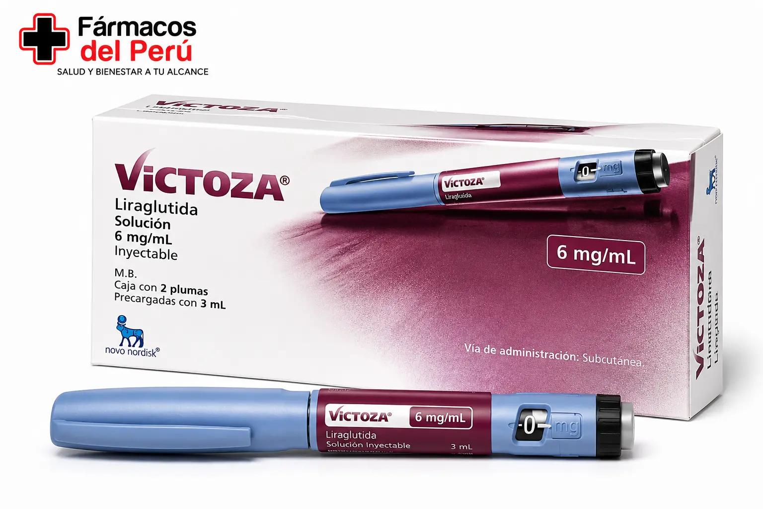 Victoza 6 mg/mL (Liraglutida) en Perú | Precio, disponibilidad e información | Fármacos del Perú