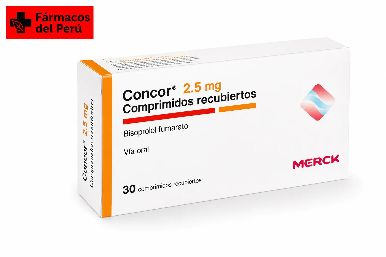 Concor 2.5 mg - Bisoprolol para hipertensión e insuficiencia cardíaca en Perú