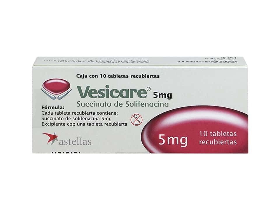 Presentación de Vesicare 5 mg