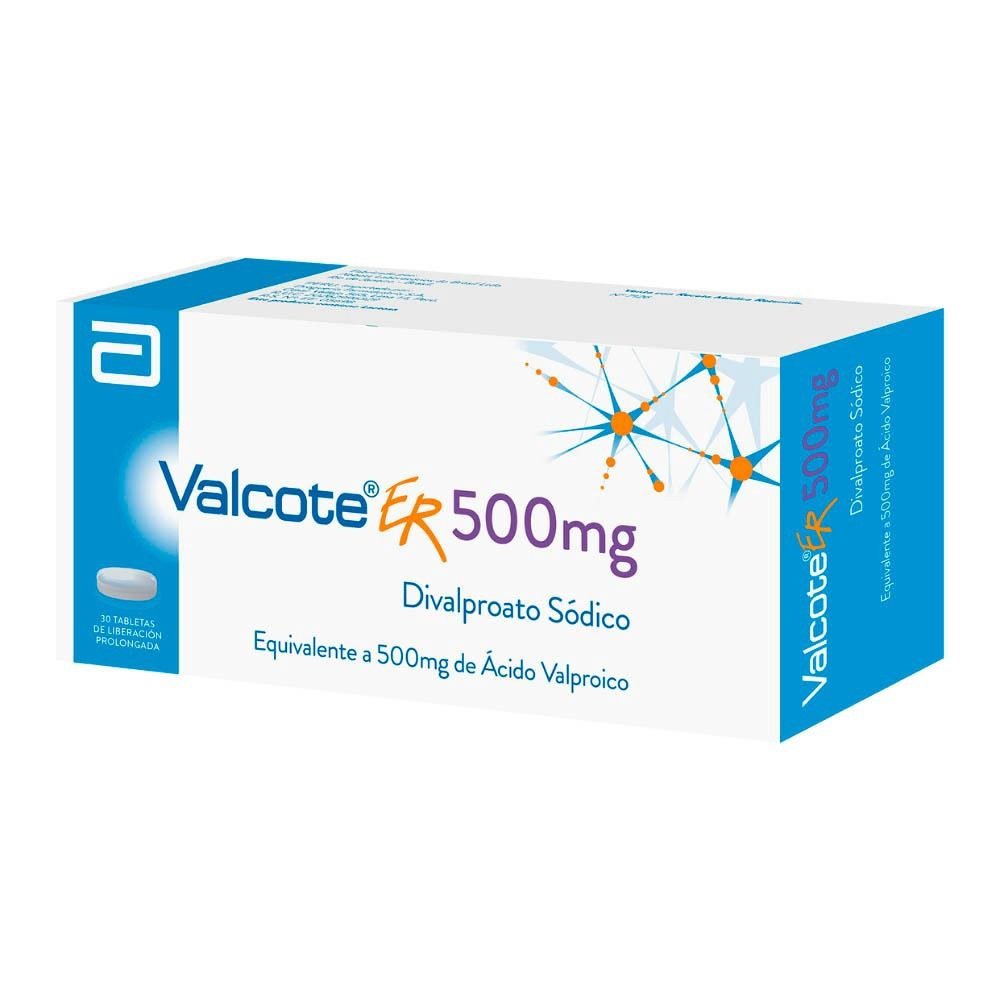 Presentación de Valcote ER 500 mg