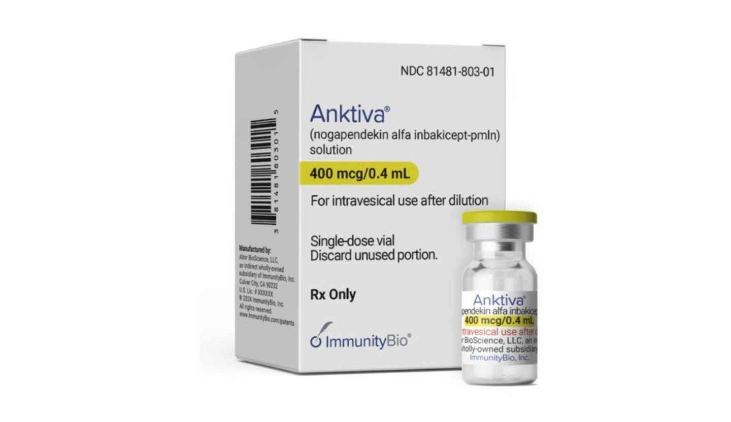 Anktiva (Nogapendekin alfa inbakicept-pmln) inmunoterapia para cáncer de vejiga disponible en Perú.