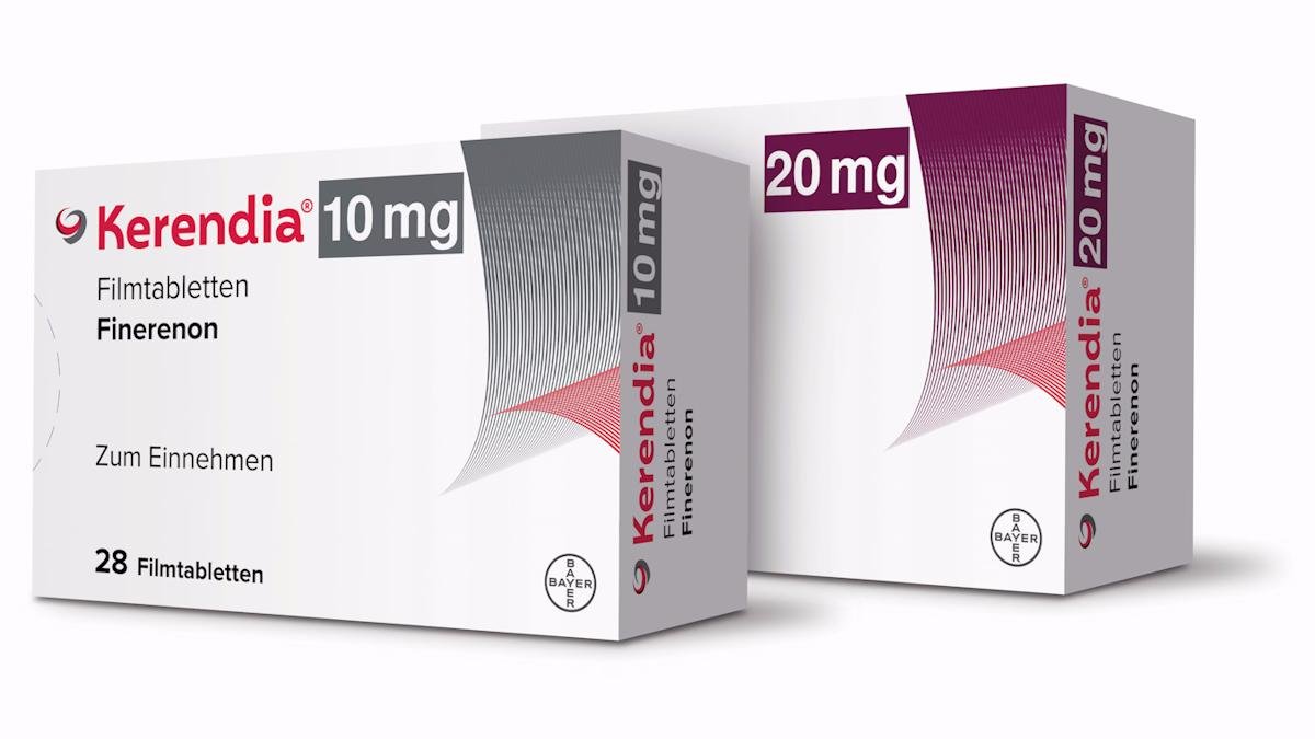 Kerendia (Finerenona) medicamento original para enfermedad renal crónica asociada a diabetes tipo 2 disponible en Perú.