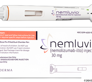 Nemluvio (Nemolizumab) medicamento biológico para dermatitis atópica y prurigo nodular disponible en Perú.