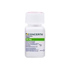 Frasco de Concerta 54 mg (Metilfenidato) - Tratamiento para el TDAH - Fármacos del Perú
