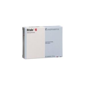 Caja de Ritalin 10 mg comprimidos - Medicamento para TDAH en Perú