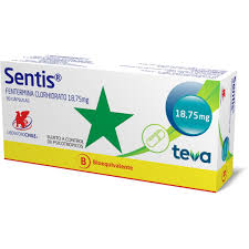 Caja de Sentis 37.5 mg - Fentermina para el control de peso en Perú.