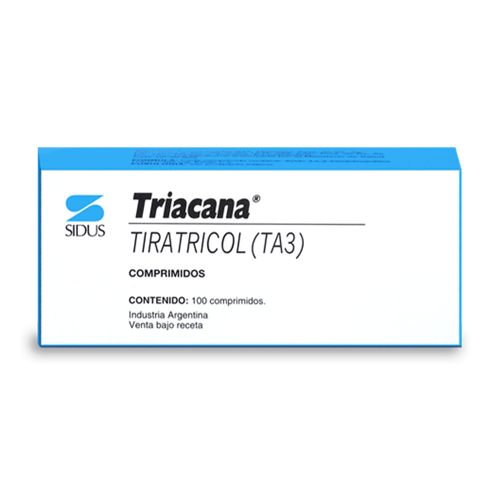 Caja de Triacana (Tiratricol) para el equilibrio metabólico en Perú - Fármacos del Perú